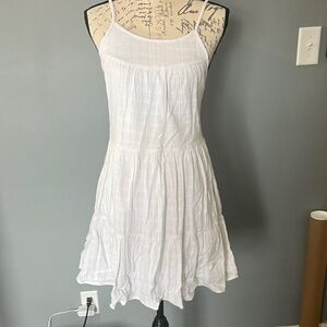 Adorable White Sim & Sam Sleeveless Sundress, Like New, Small